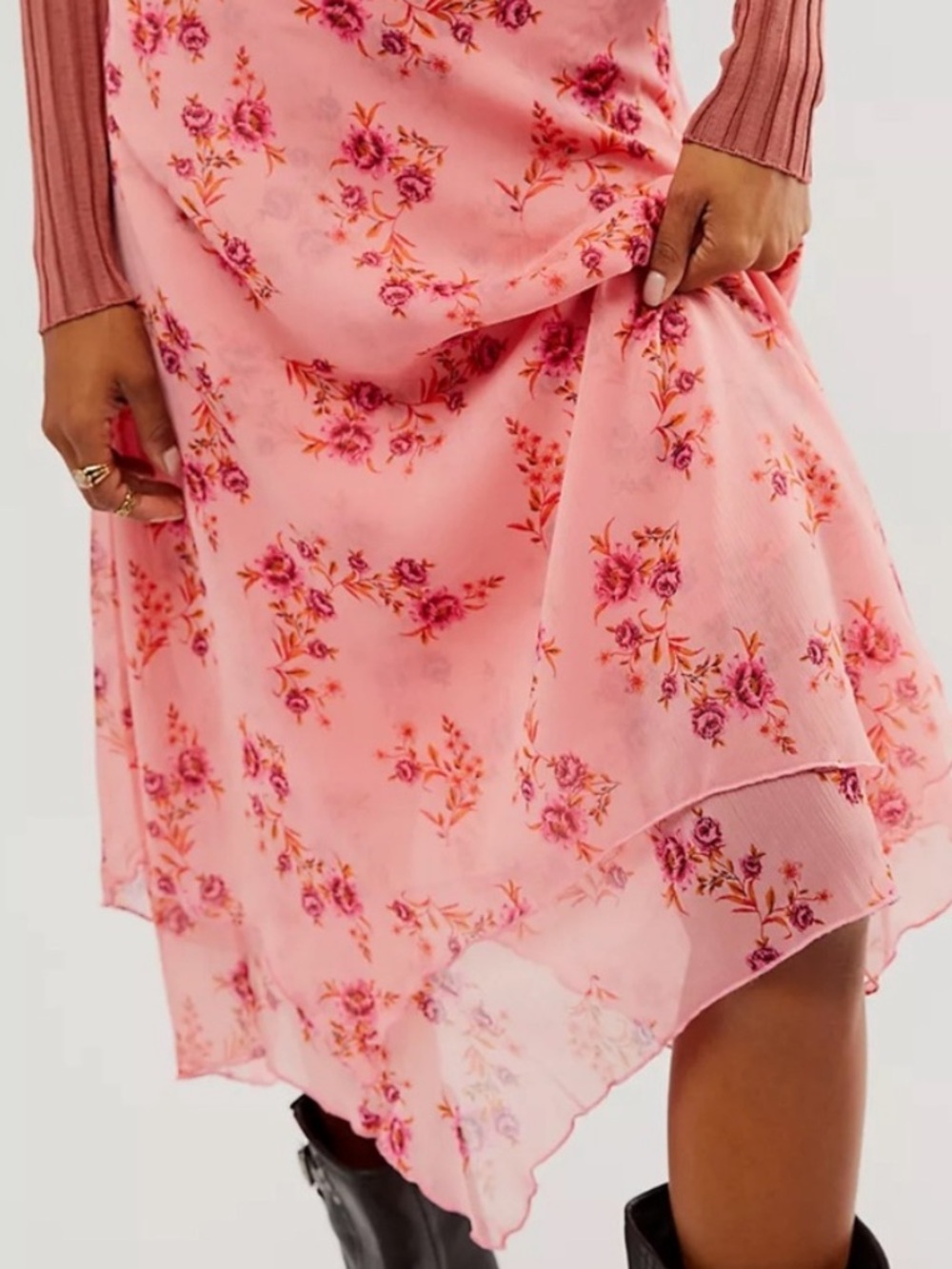 Free people garden party midi skirt